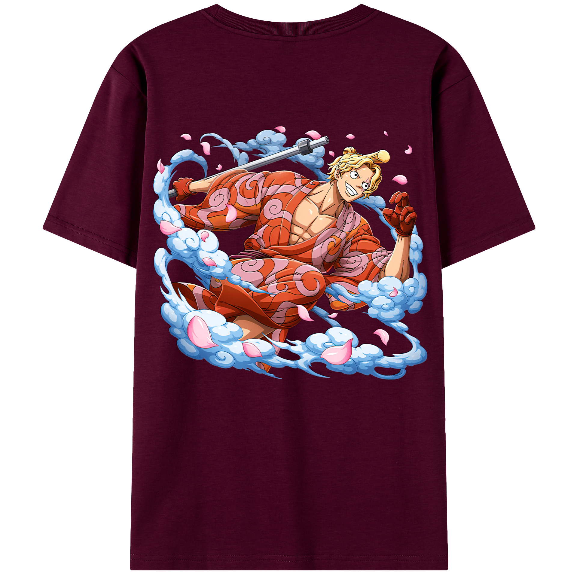 （画像用） ワンピース サンジ ONE PIECE Sanji レディース半袖Tシャツ(バックプリント)